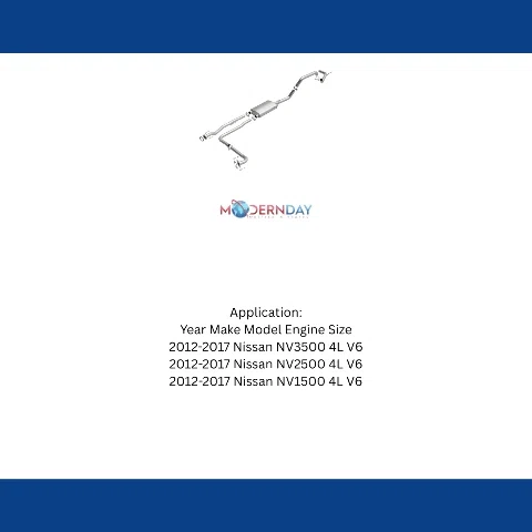 2012-2017 Nissan Direct-Fit Replacement Exhaust System 4.0L V6 106-0296